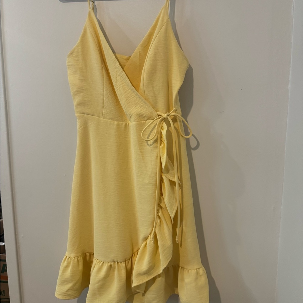 Altar'd State Yellow Mini Dress
